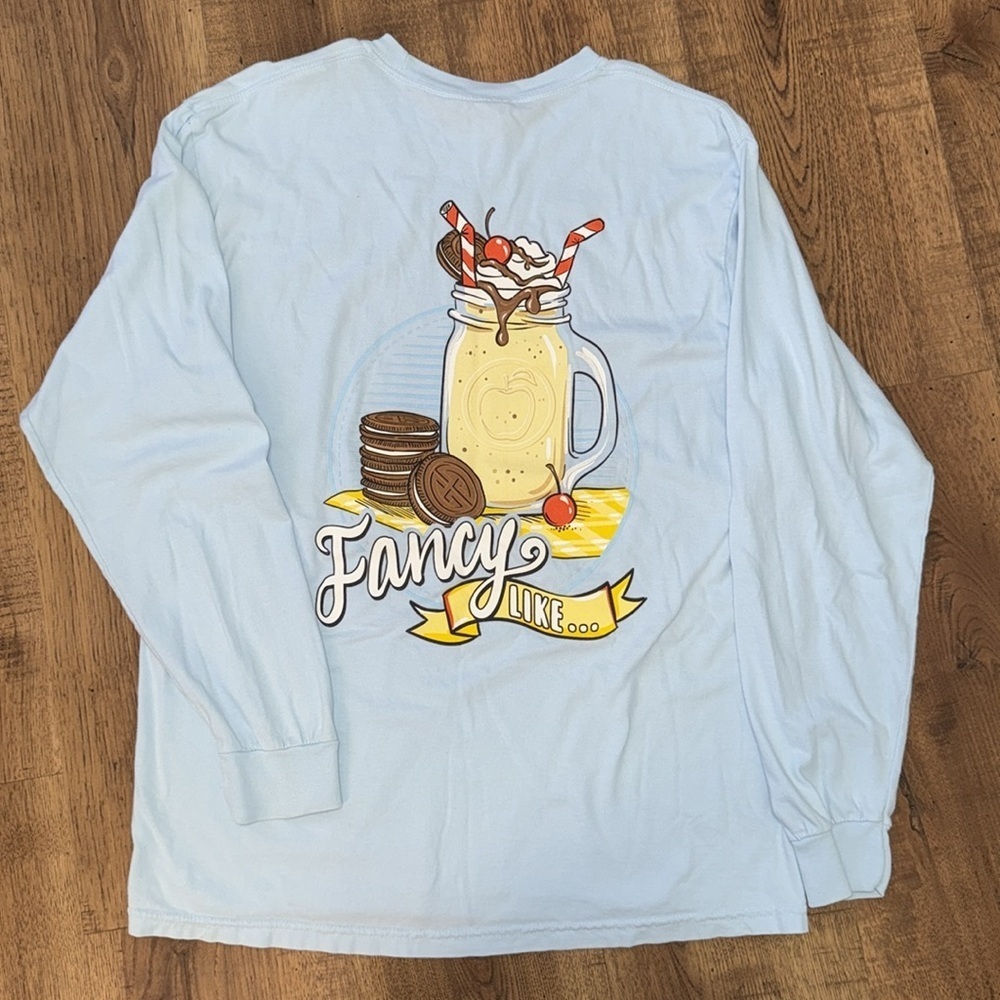 COMFORT COLORS Sky Blue Tee 100 % Cotton Size M